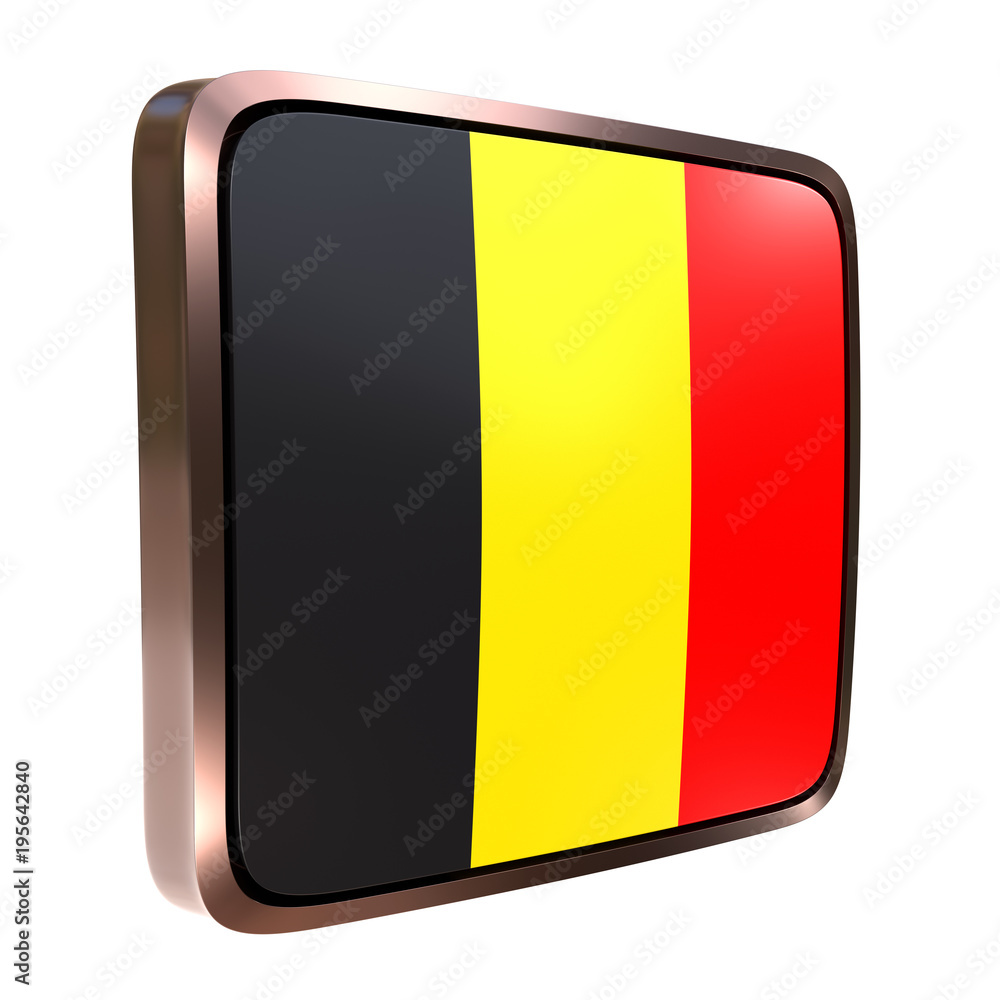Fototapeta premium Belgium flag icon