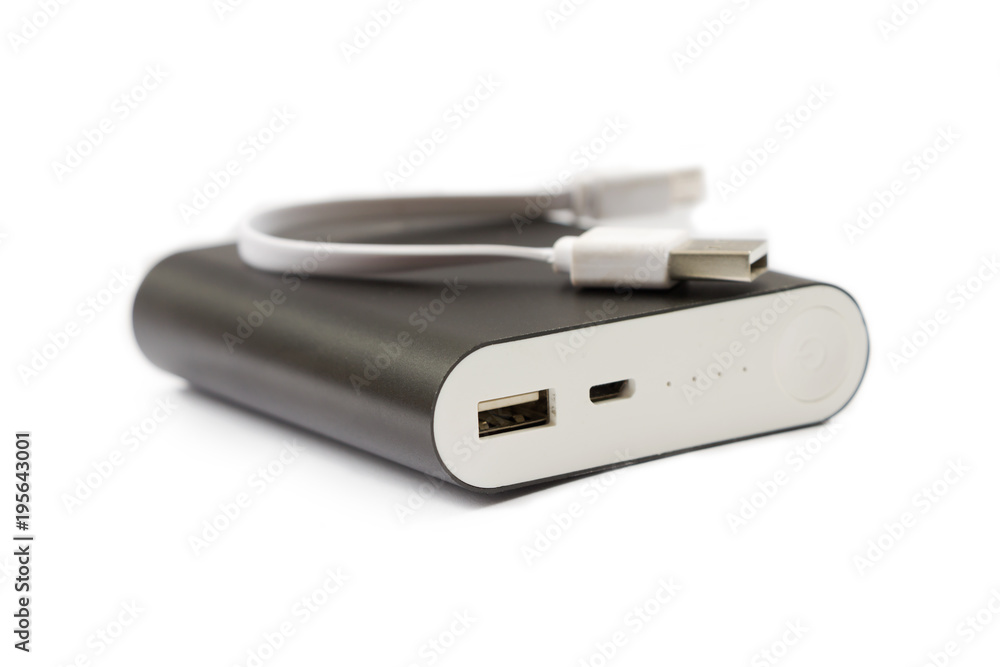 Power bank isolated on white