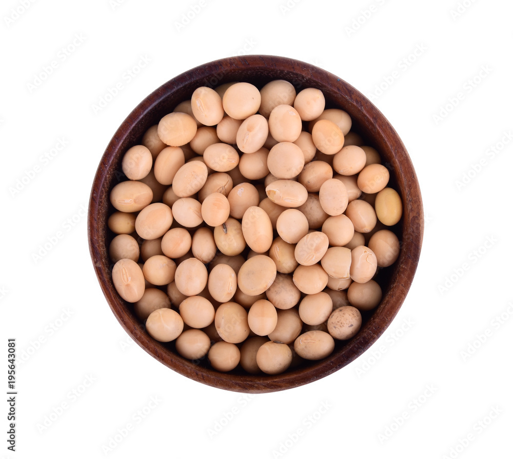 Soybeans isolated on white background Soybeans isolated on white background