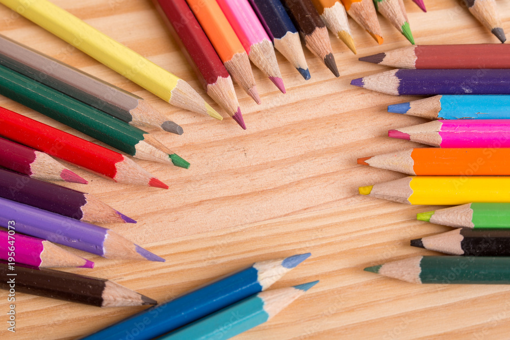 Fototapeta premium colorful pencils