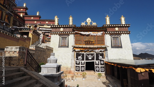 Songzanlin Monastery, Zhongdian, Yunnan, China. A famous touristic place, landmark of Shangri-La