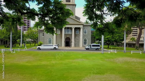 Hawaii church 4k drone