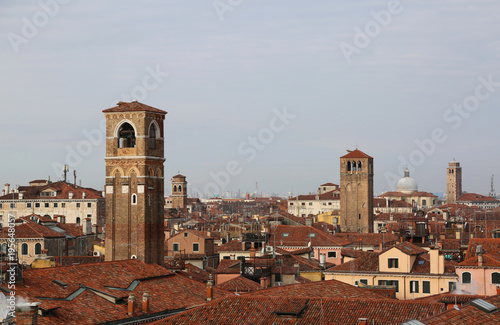 panoramic view of roofs in Venice Island