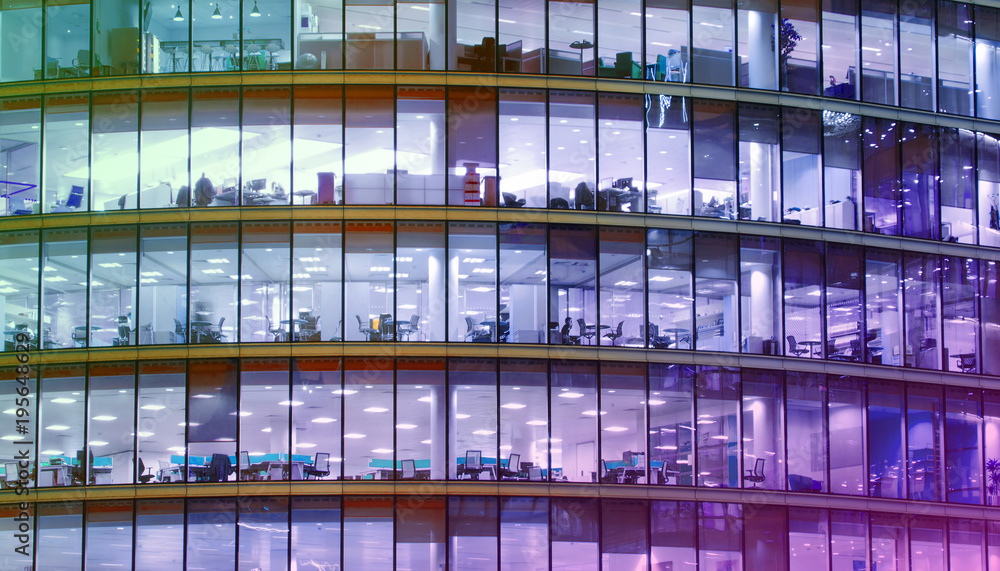 modern business office building with glass windows modern business office building with glass windows