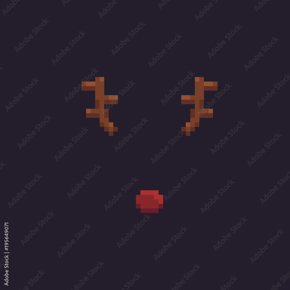 Fototapeta premium Pixel Art Deer