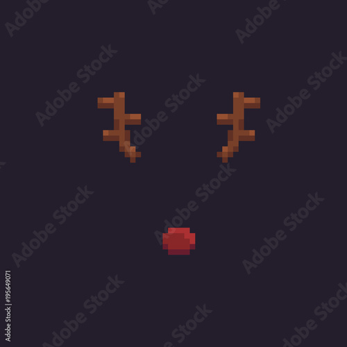 Pixel Art Deer