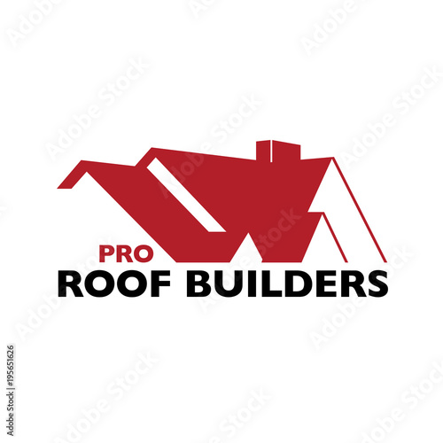 House roof logotype or sign