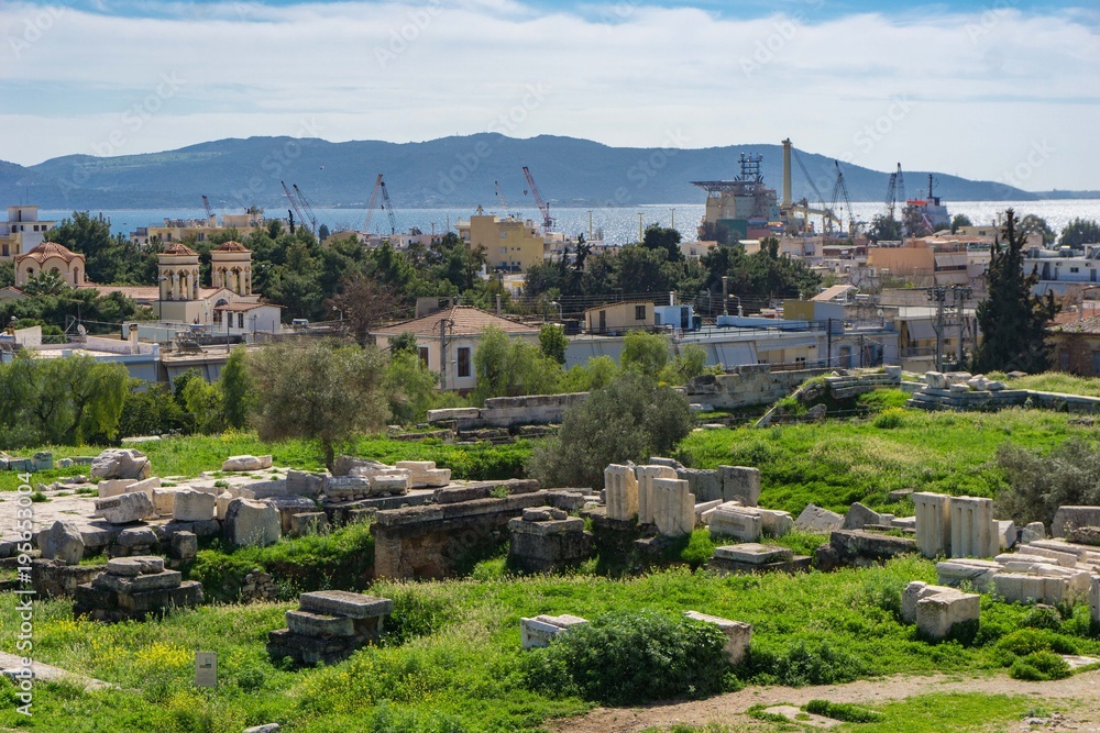Archaeological site of Eleusis (Eleusina). Eleusina was mainly known for the Great Mysteries, as the Eleusinian Mysteries were also called, the most famous secret religious rite of the ancient Greece.