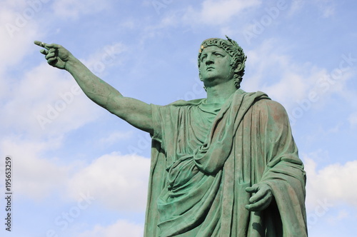 Statue of Neron in Anzio. Rome, Italy photo