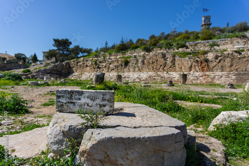 Archaeological site of Eleusis (Eleusina). The Telesterion was built in the Mycenaean period as a home for Demeter. Later on, it became the hall in which events dedicated to Demeter and Persephone photo