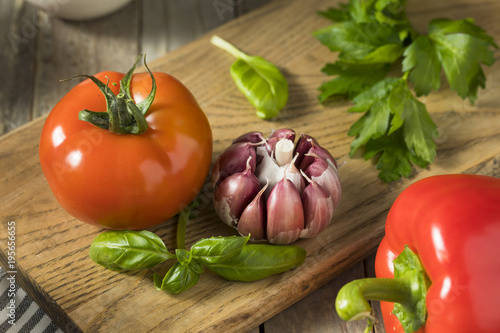 Healthy Organic Italian Herbs and Vegetables