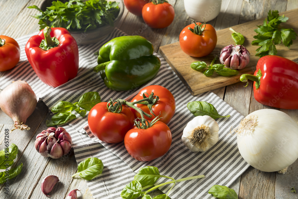 Healthy Organic Italian Herbs and Vegetables Healthy Organic Italian Herbs and Vegetables