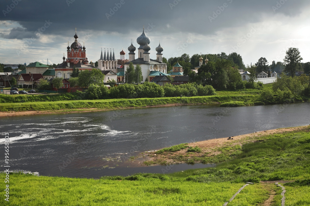 Tikhvin Assumption Monastery in Tikhvin. Leningrad oblast. Russia