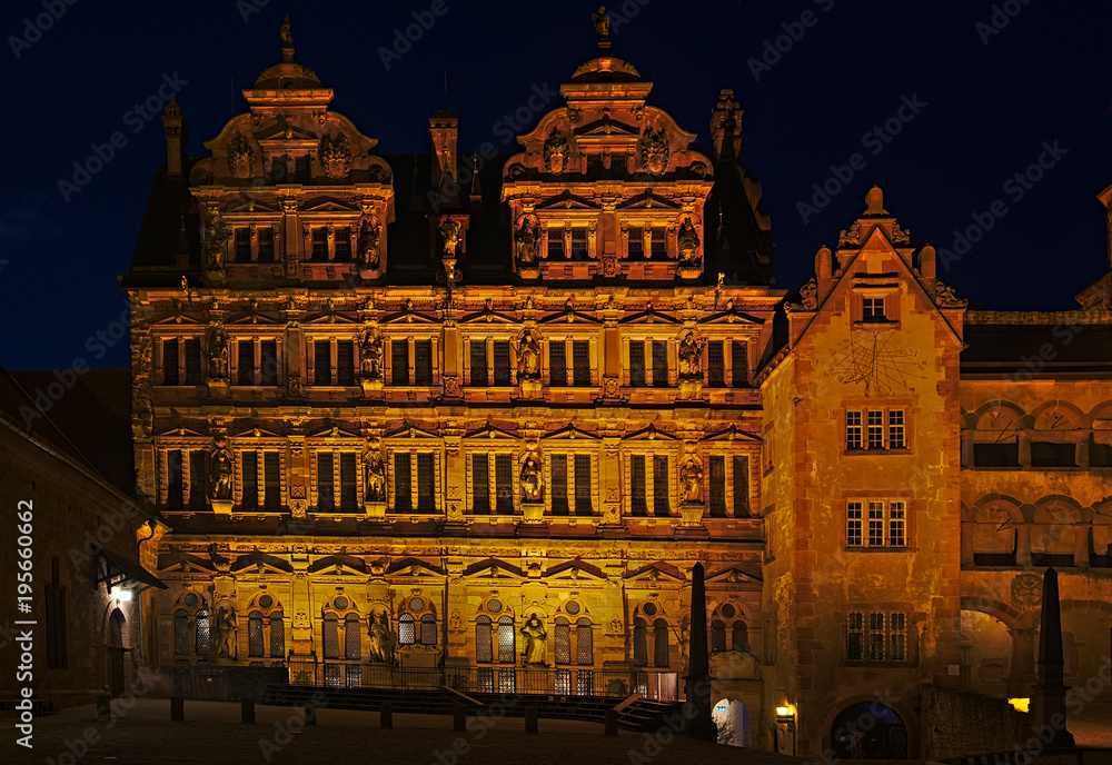 Naklejka premium Schloss Heidelberg Innenhof