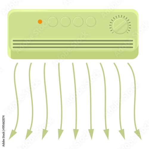 Fotografija Wall heater icon, cartoon style