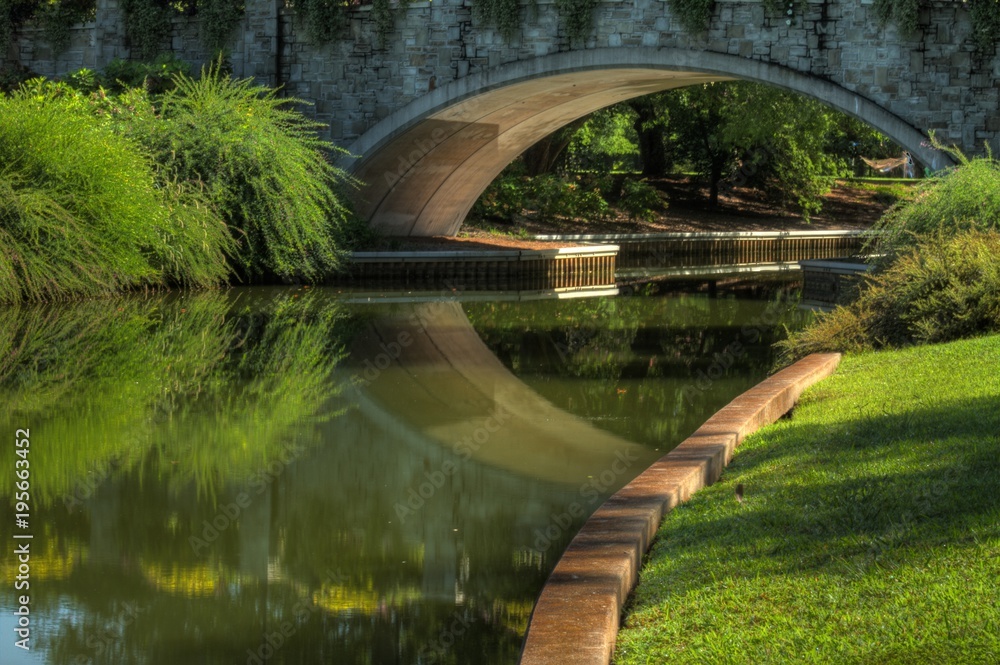 Fototapeta premium A Bridge Reflection In Norfolk