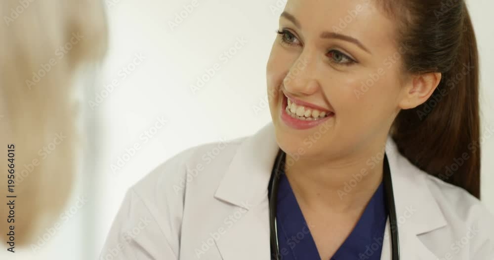 4K Close up smiling doctor holding elderly patient's hand & giving support 4K Close up smiling doctor holding elderly patient's hand & giving support