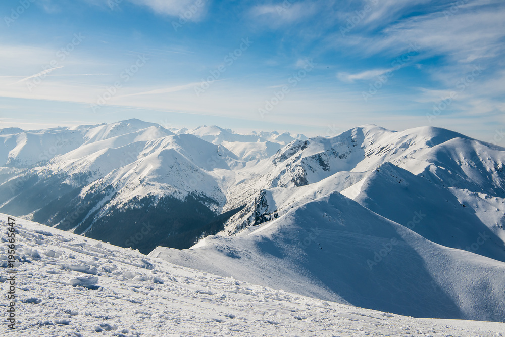 Górski krajobraz zimowy - Tatry