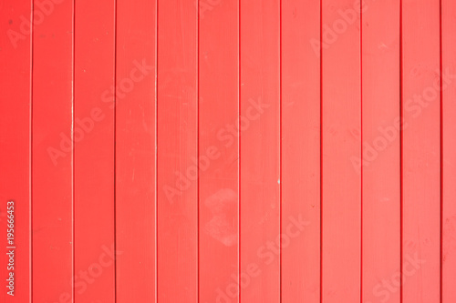 Bright red painted wooden planks texture, background