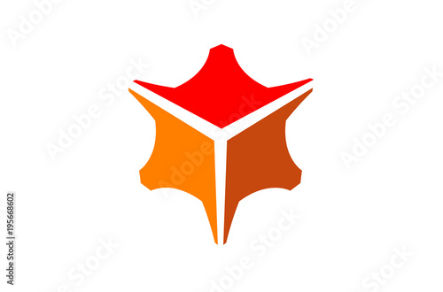 Creative Abstract Box Red Symbol Logo Design