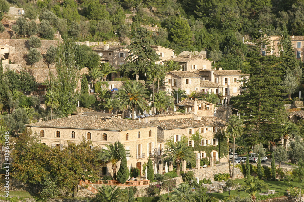 Houses and garden in Deia Majorca 