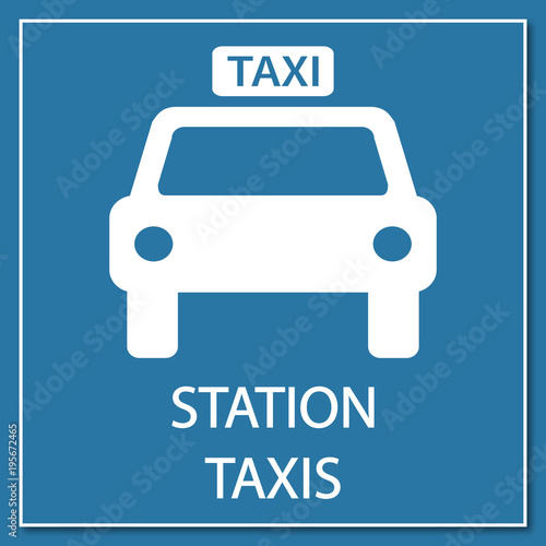 Logo station taxis.