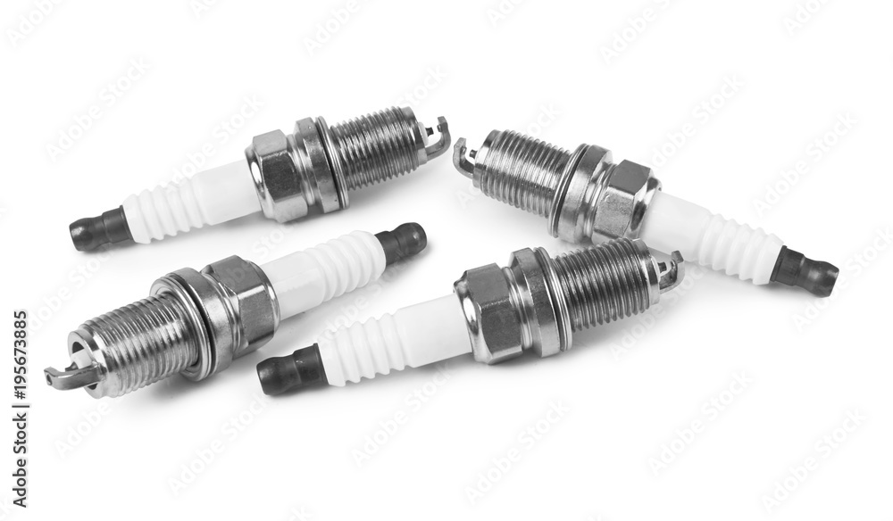 Spark plugs isolated Spark plugs isolated