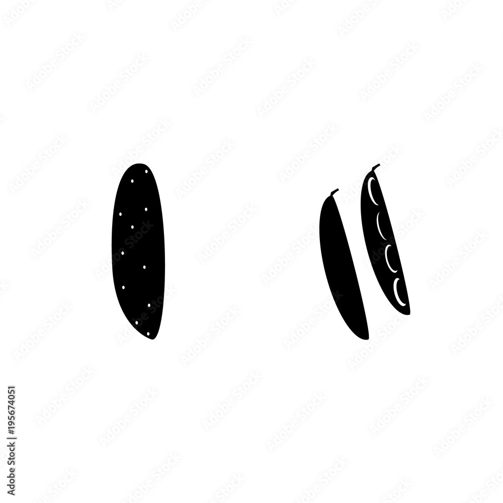 icon Fruits And Vegetables with vegetable, vegetables, beans, pickling cucumber and cocuber icon Fruits And Vegetables with vegetable, vegetables, beans, pickling cucumber and cocuber