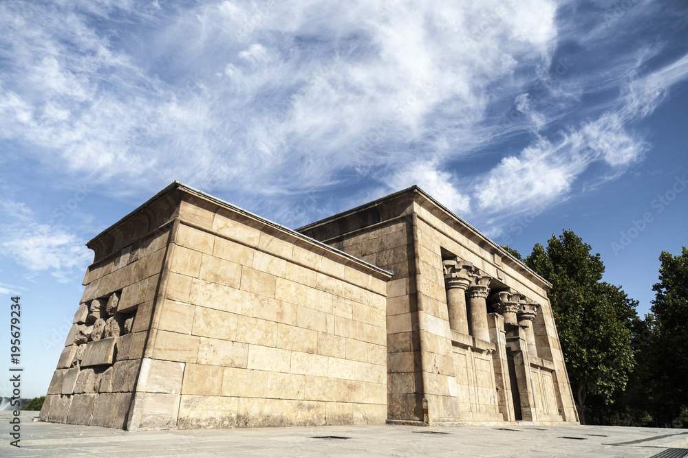 Temple of Debod, ancient egyptian temple,Madrid.Spain.