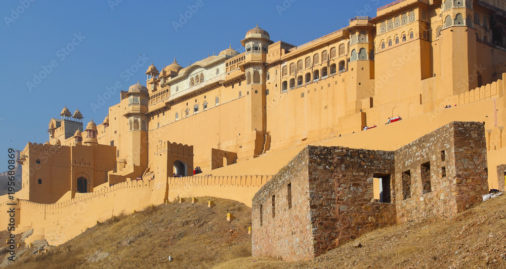 Amber fort in Rajasthan, India