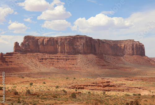 Sentinel Mesa in Monument Valley. Arizona. USA