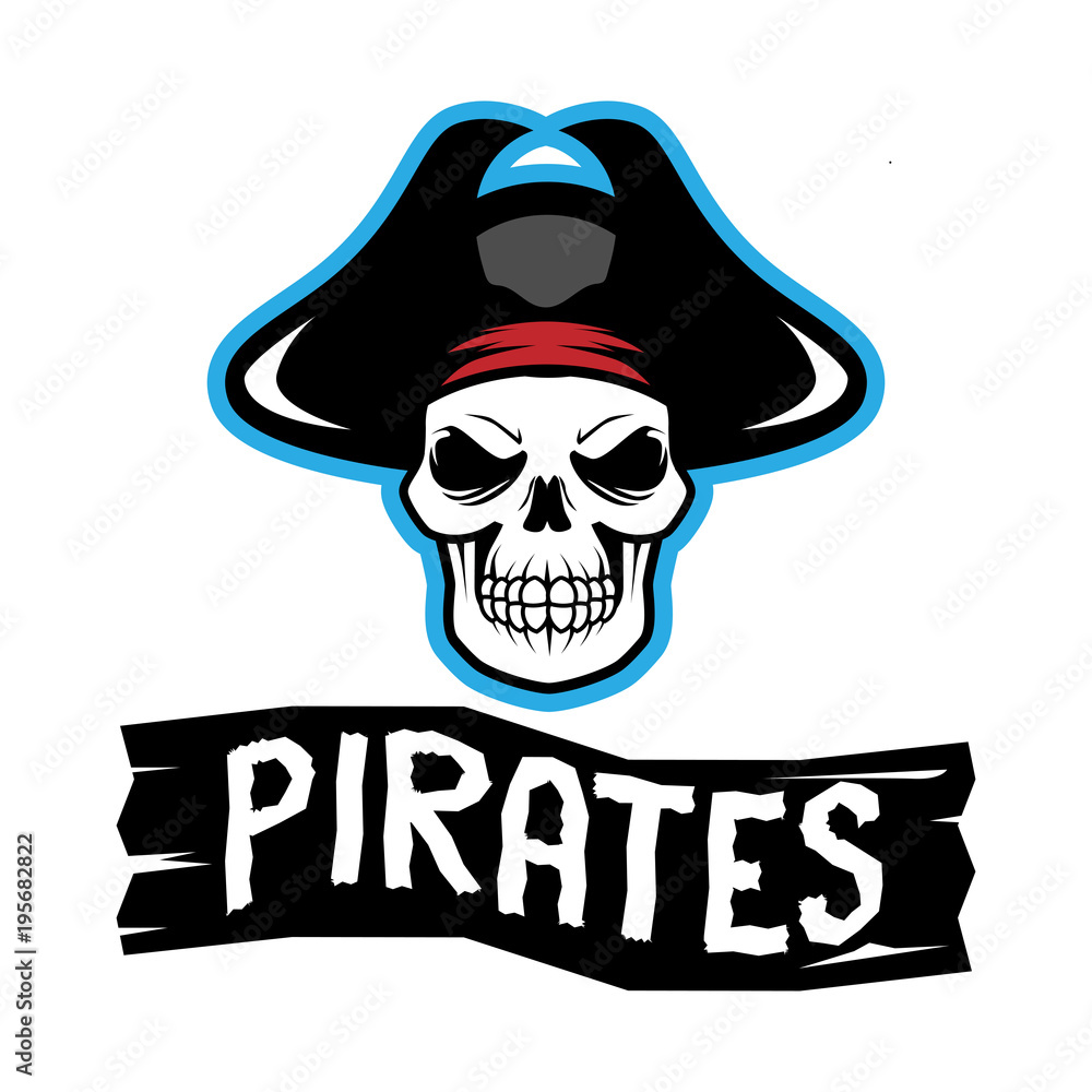 Pirates Logo Skull Vector Pirates Logo Skull Vector