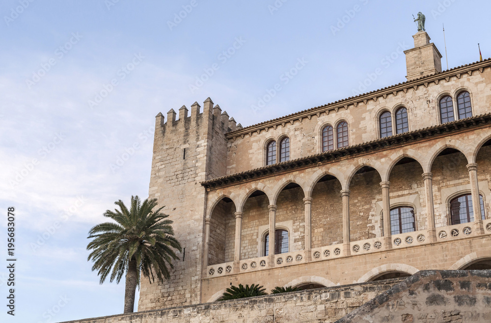 Royal Palace of La Almudaina, Palma de Mallorca, Baleariic Islands, Spain.