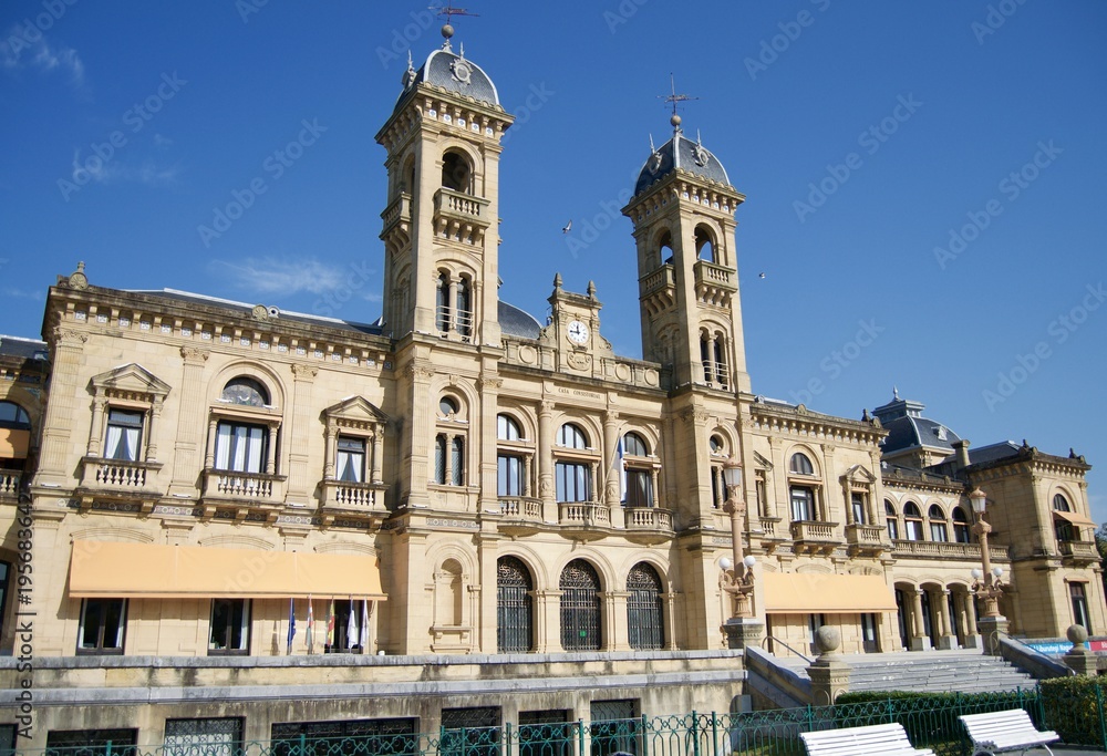 City Hall monument in San Sebastian, Spain