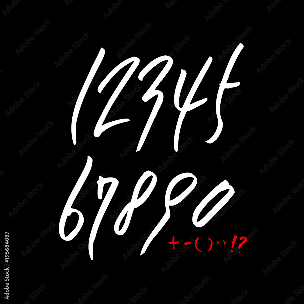 Fototapeta premium 벡터 문자 / 손으로 쓴 글씨체