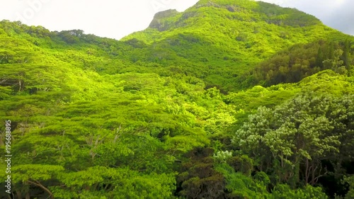 Hawaii landscape - mountain 4k drone photo