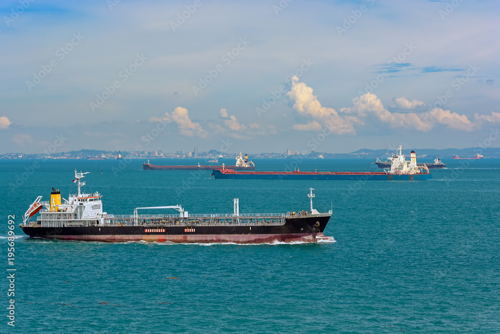 World’s busiest shipping lane - Straits of Malacca and Singapore.
