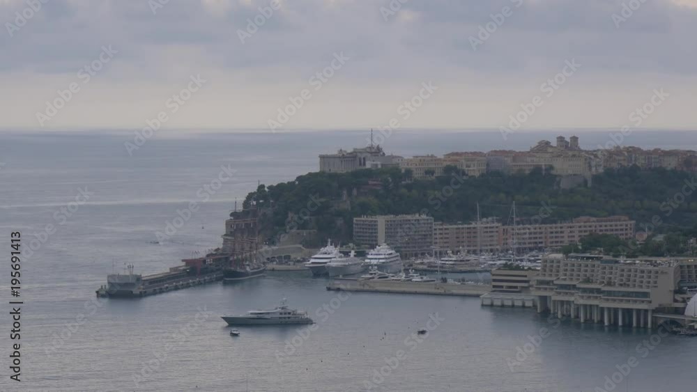 Headland by Hercules seaport in Monaco Headland by Hercules seaport in Monaco