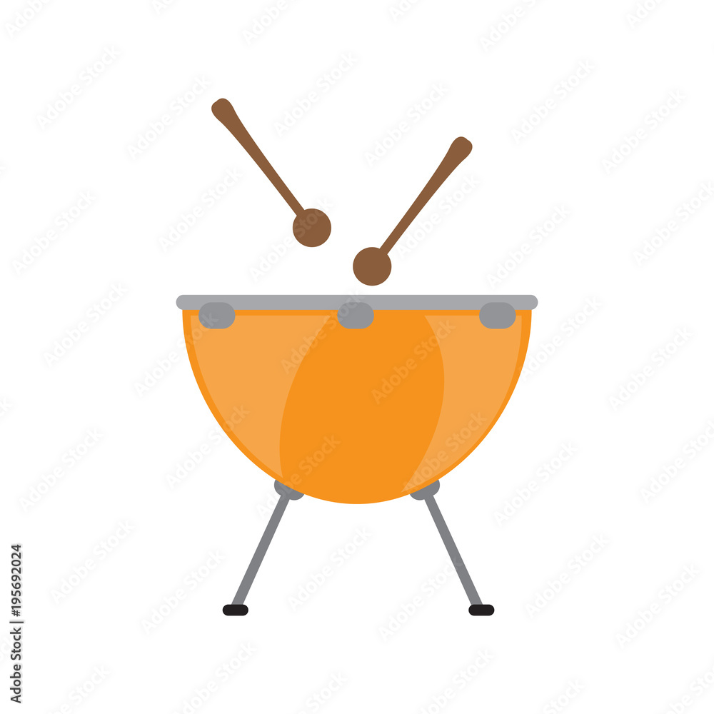 Isolated drum icon. Musical instrument Isolated drum icon. Musical instrument