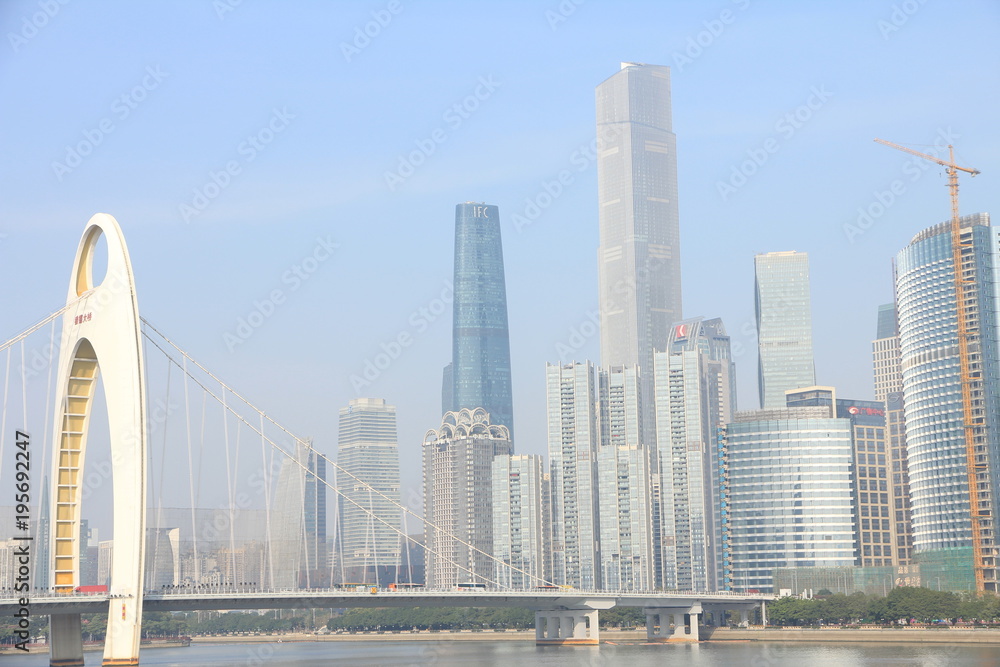 Obraz premium Skyline of Guangzhou, China