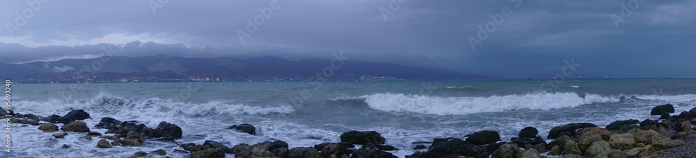 Fototapeta premium Город у моря панорама