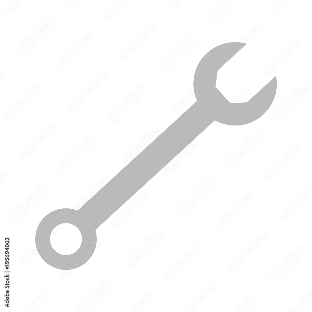 wrench key isolated icon wrench key isolated icon
