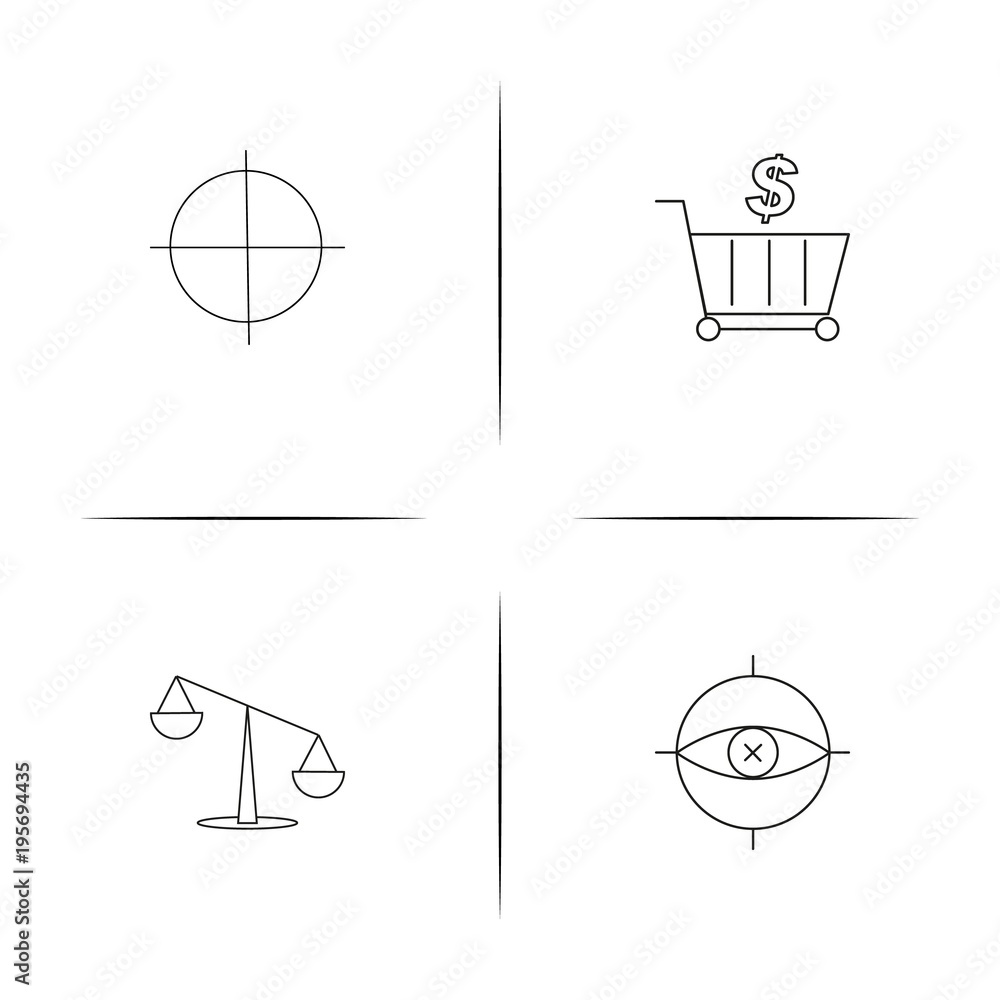 Banking, Finance And Money simple linear icon set.Simple outline icons Banking, Finance And Money simple linear icon set.Simple outline icons