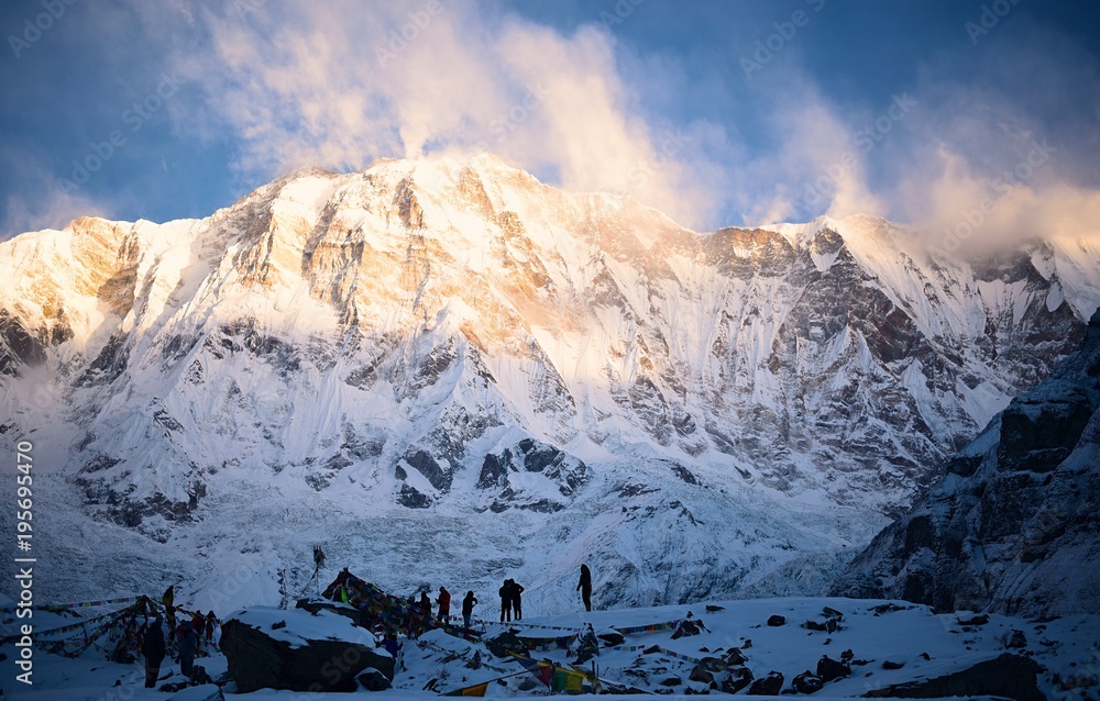 Conquering the frozen peaks of Annapurna at more than 8,000 meters above sea level in Nepal