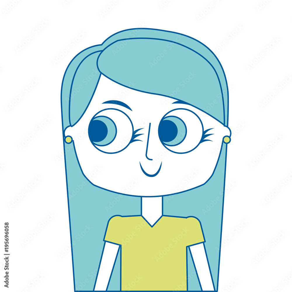 happy cute teen girl daughter cartoon vector illustration green image happy cute teen girl daughter cartoon vector illustration green image