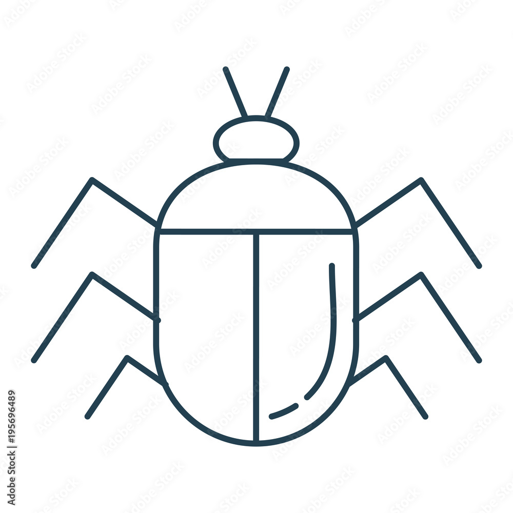 Obraz premium bug insect isolated icon