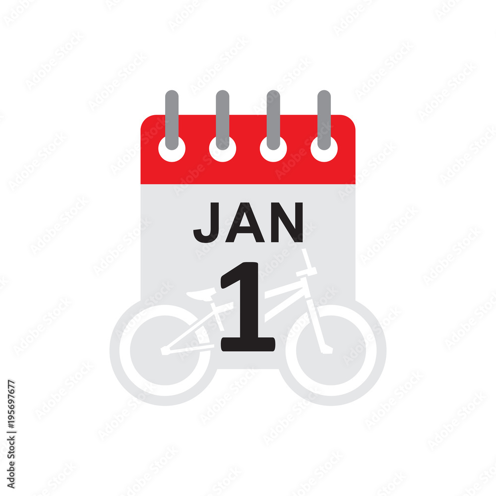 Bike Calendar Logo Icon Design Bike Calendar Logo Icon Design