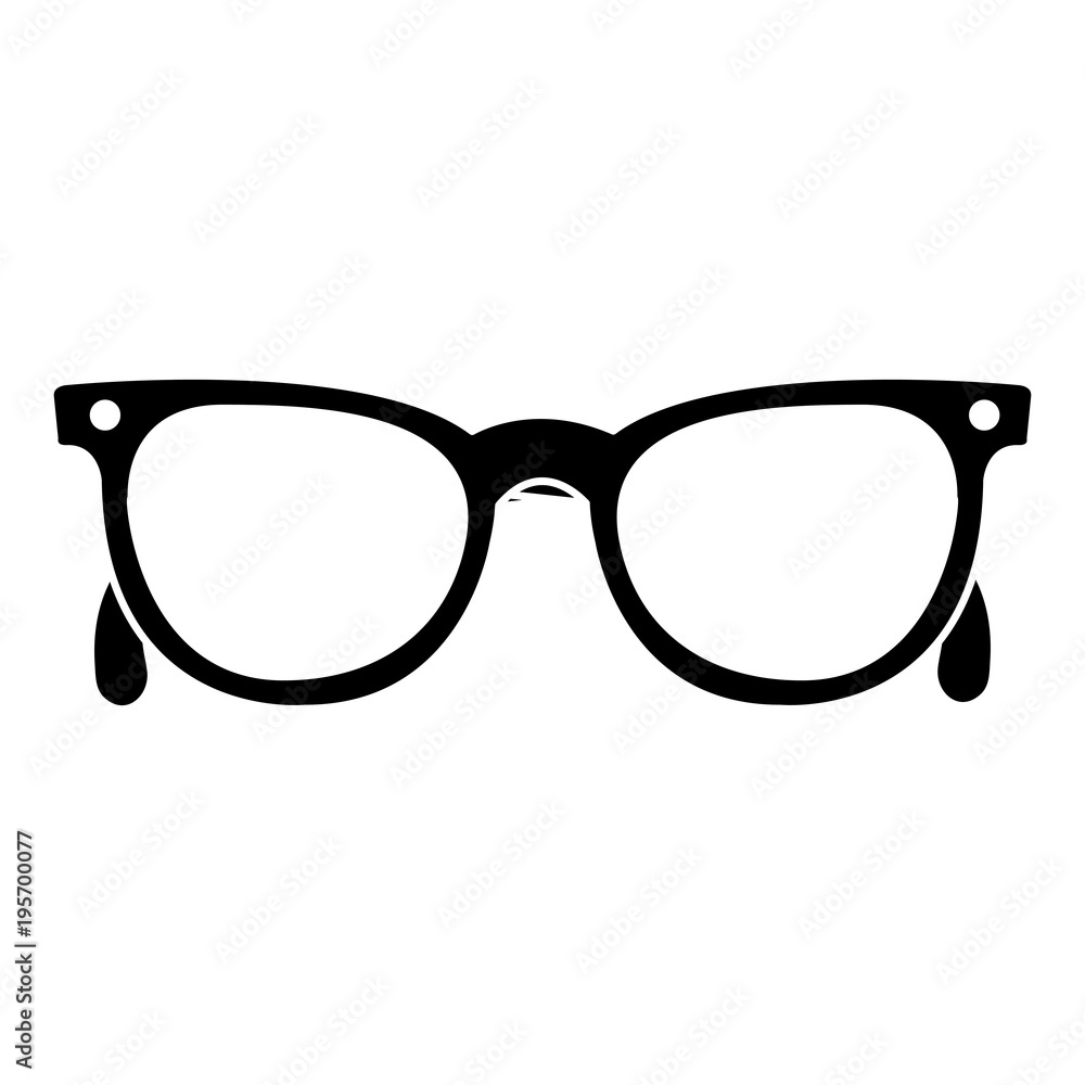 Fototapeta premium eye glasses isolated icon vector illustration design