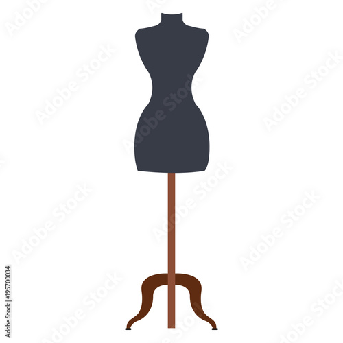boutique mannequin isolated icon vector illustration design
