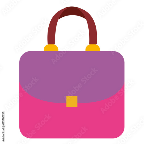 elegant handbag female icon vector illustration design